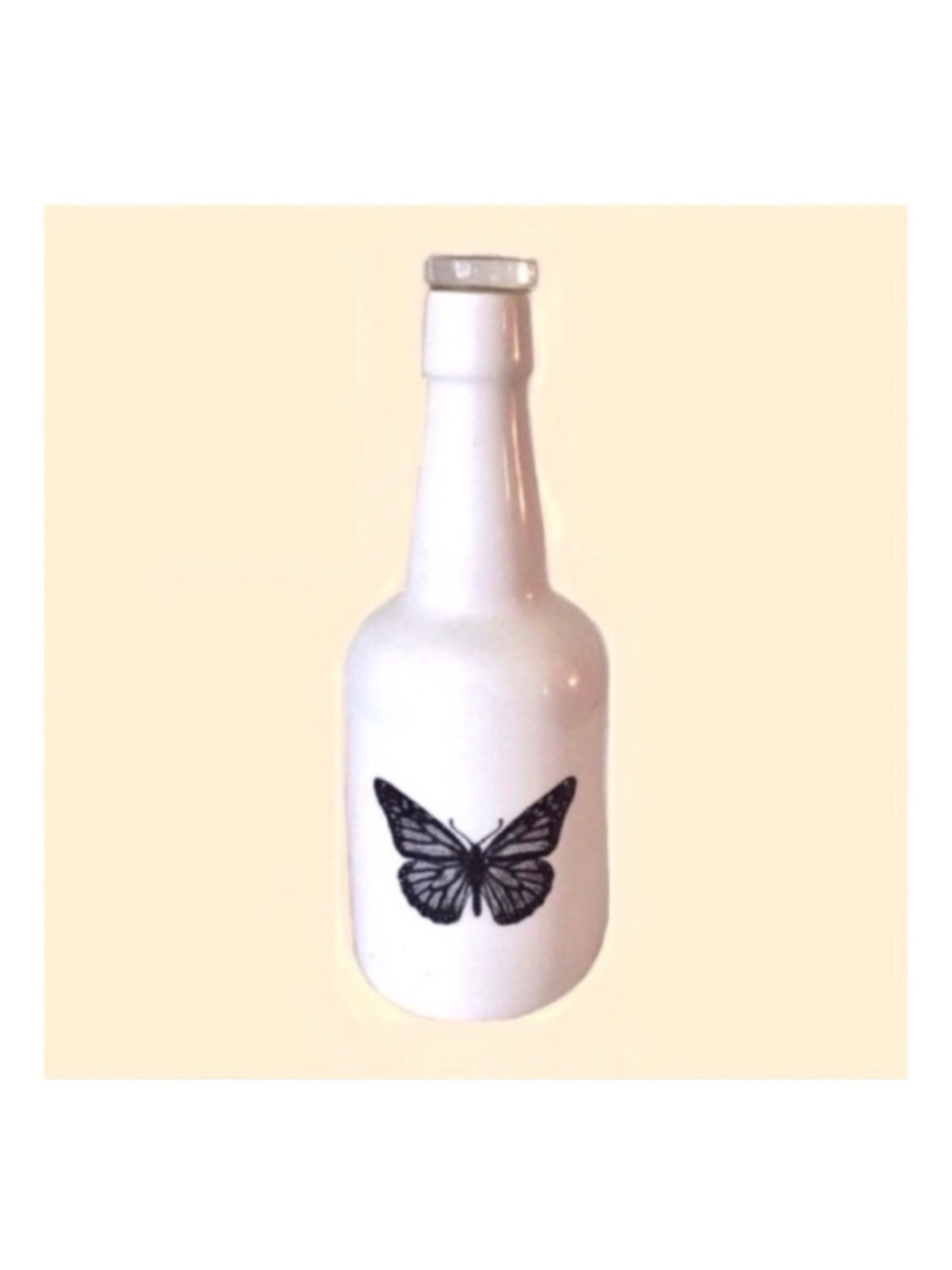 Two’s Company Decorative Bottle in Butterfly Motif